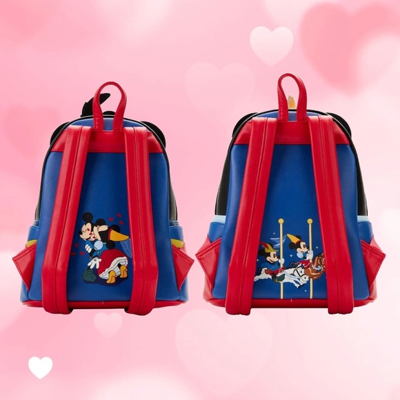 Loungefly Disney Brave Little‎ Tailor Mickey and Minnie Mouse Mini Backpack